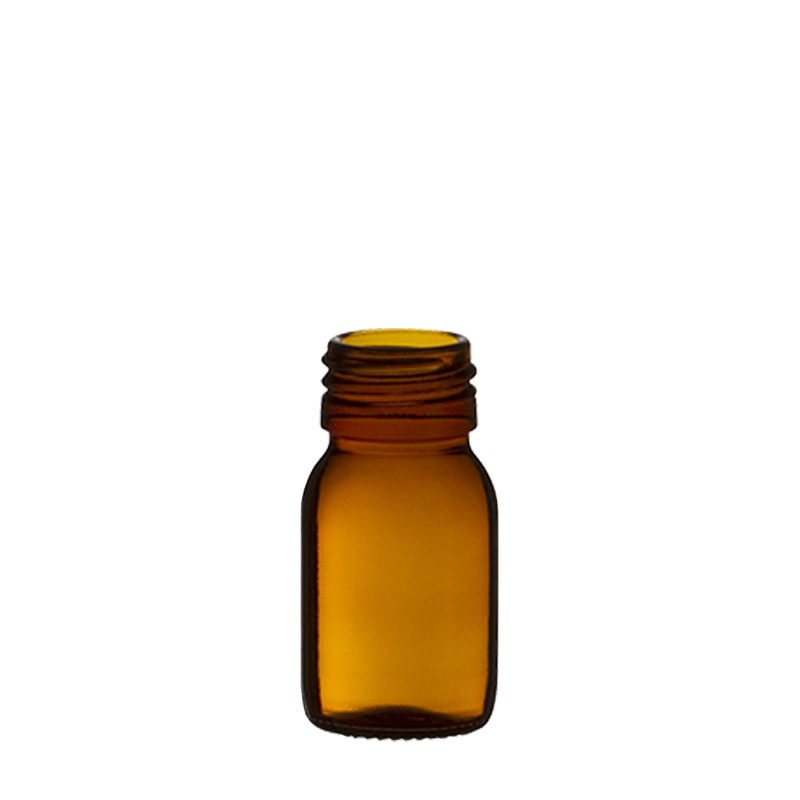 Flacon brun de 30 ml (unité, sans bouchon) [8030]